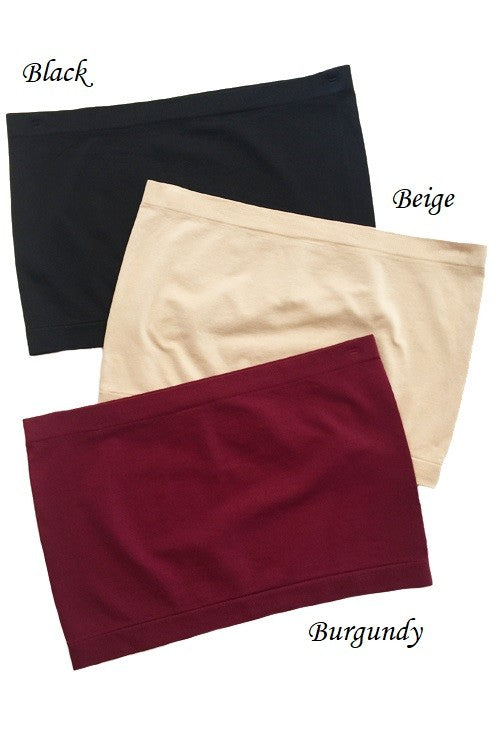 Black Seamless Tube Top 6/23/23 2508