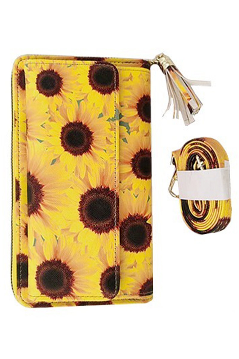 Yellow Sunflower Evening Clutch Crossbody 3/30/23 5873