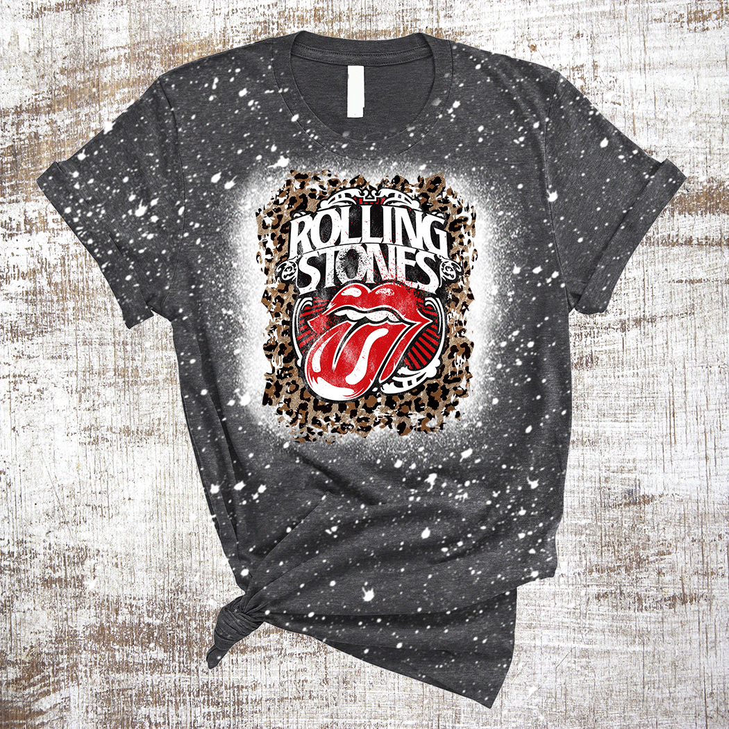 Rolling Stones Mick Jagger Music Old Band Bleached Tee 3/31/23