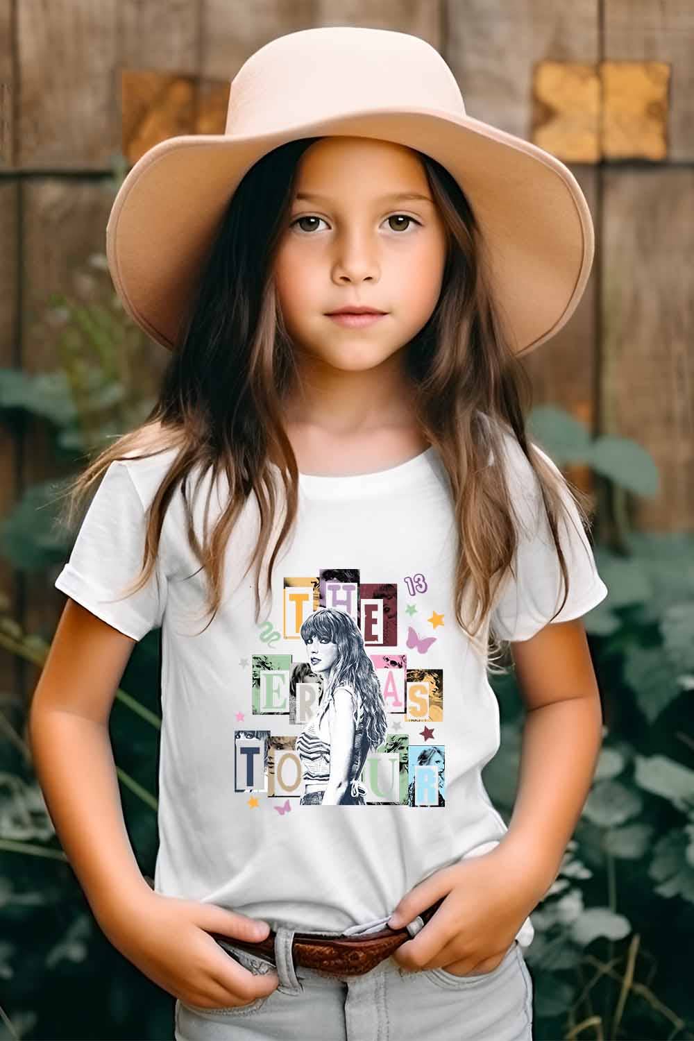 T-Swift Music Tour Girl Graphic Kids Tee
