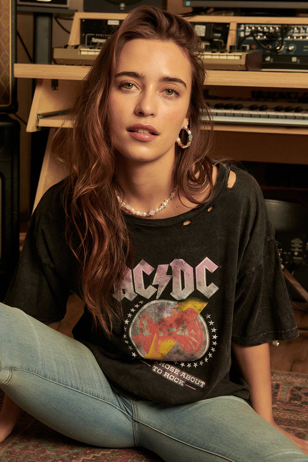 AC/DC For Those About To Rock Oversize Graphic Tee