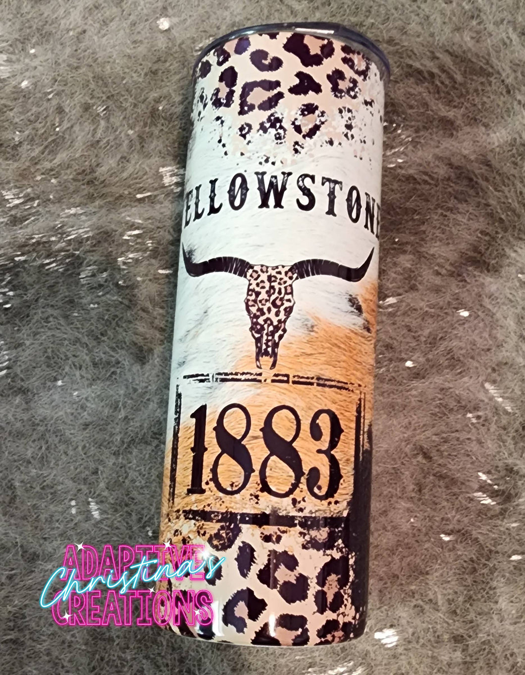 Yellowstone Leopard Printed Tumbler 20 oz Skinny