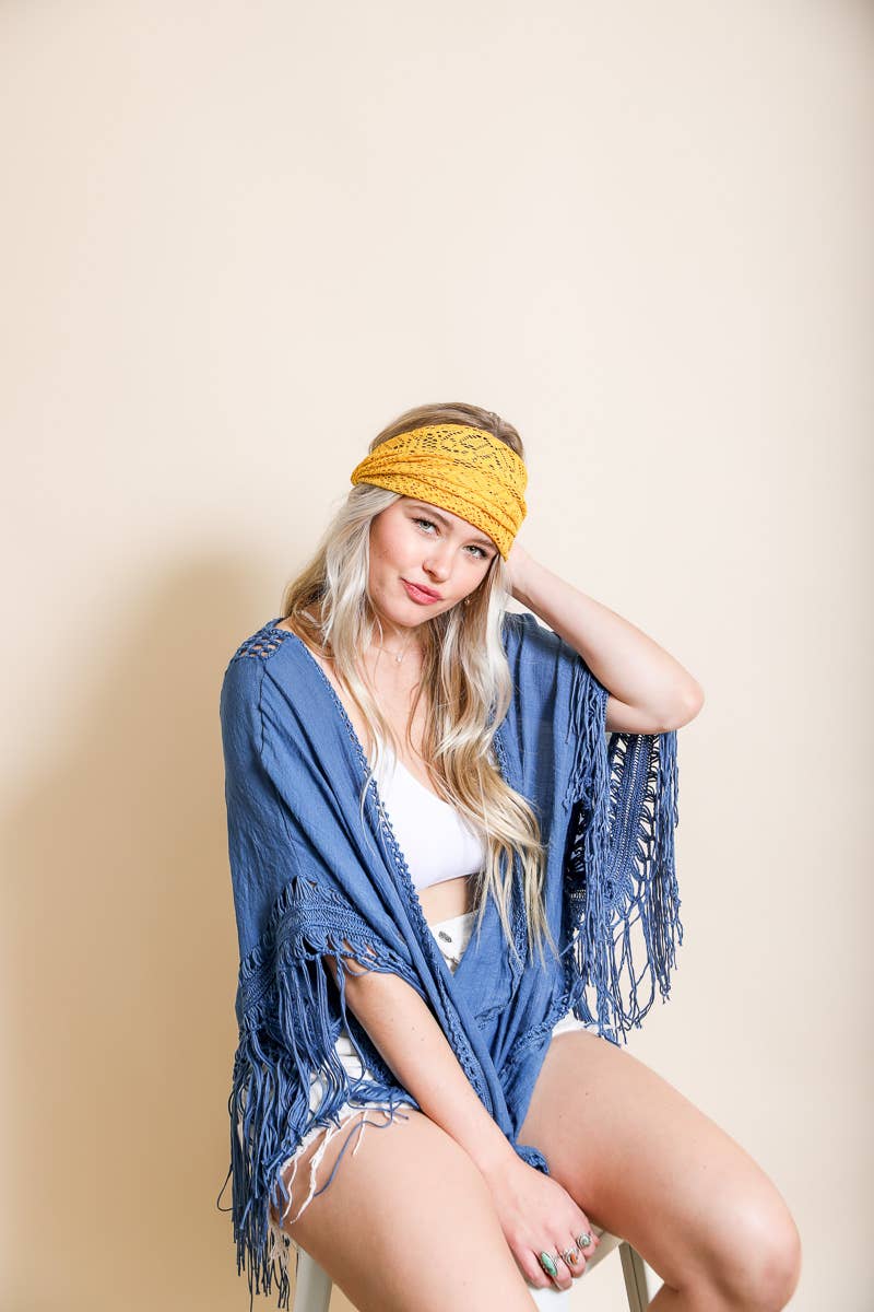 Sunburst Bohemian Lace Stretch Headwrap
