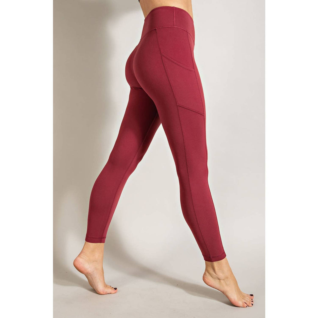 Mulled Wine Butter Side Pocket Rae Mode Leggings