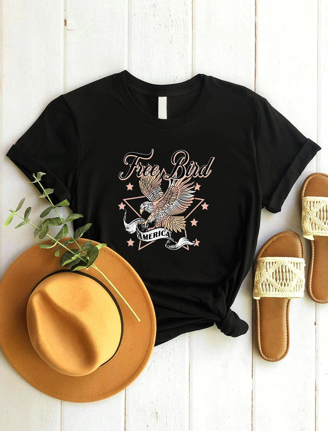 Black Free Bird Short Sleeve P Tee 10/20/22
