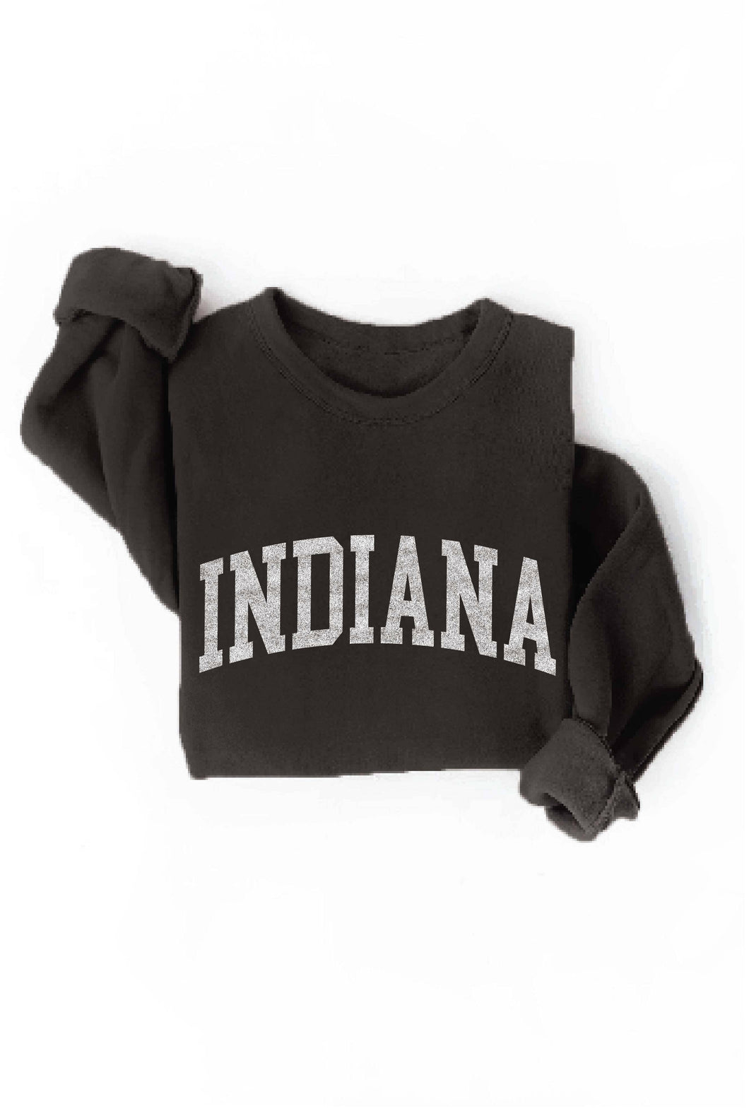 Black INDIANA Graphic Sweatshirt