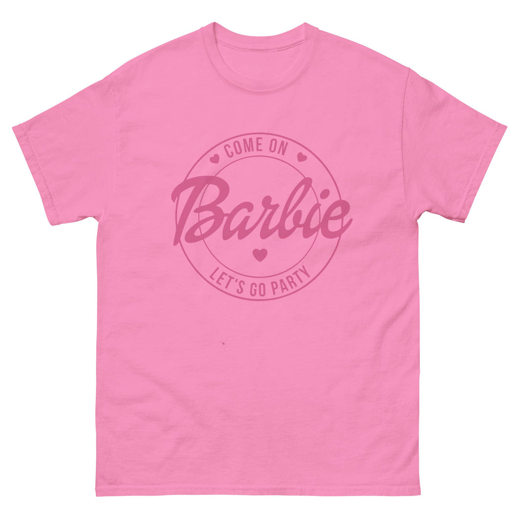 Pink Barbie Let's Go Party Shirt