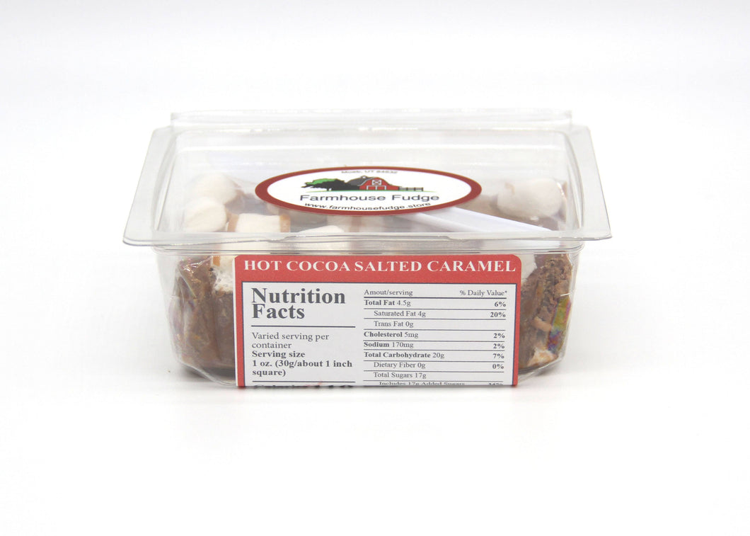 Hot Cocoa Salted Caramel Fudge 8 oz.
