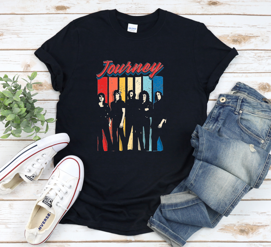 Retro Journey Graphic Tee Rock Band Tees