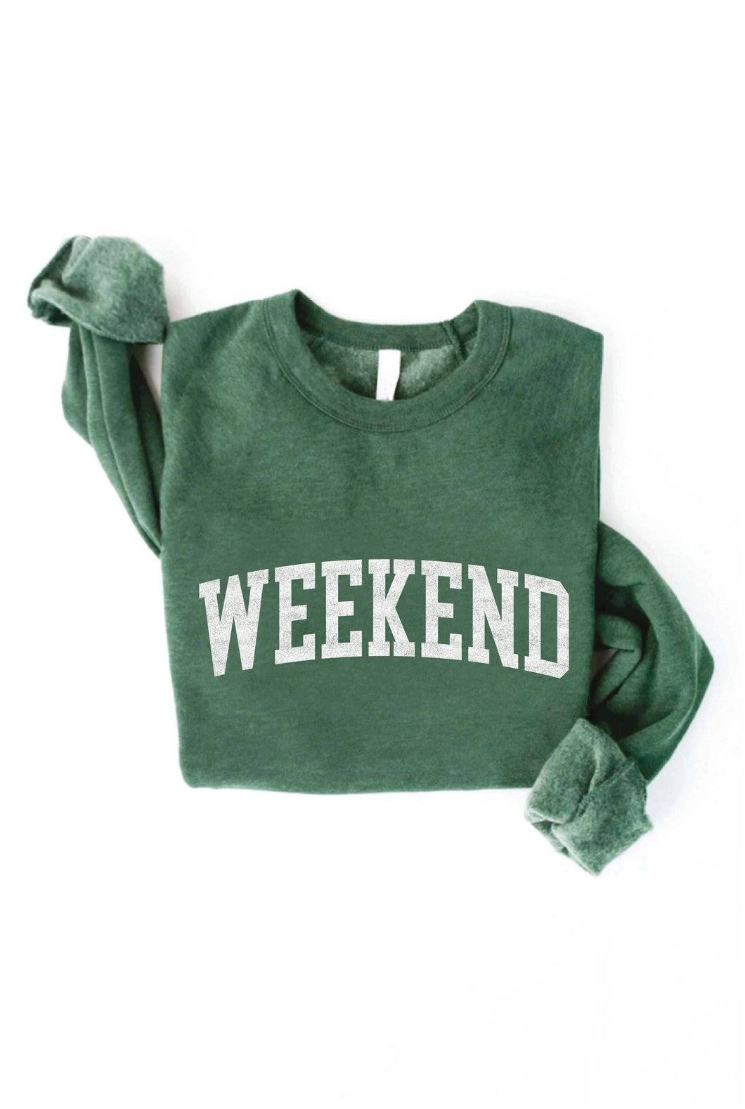 Heather Forest WEEKEND Graphic Sweatshirt