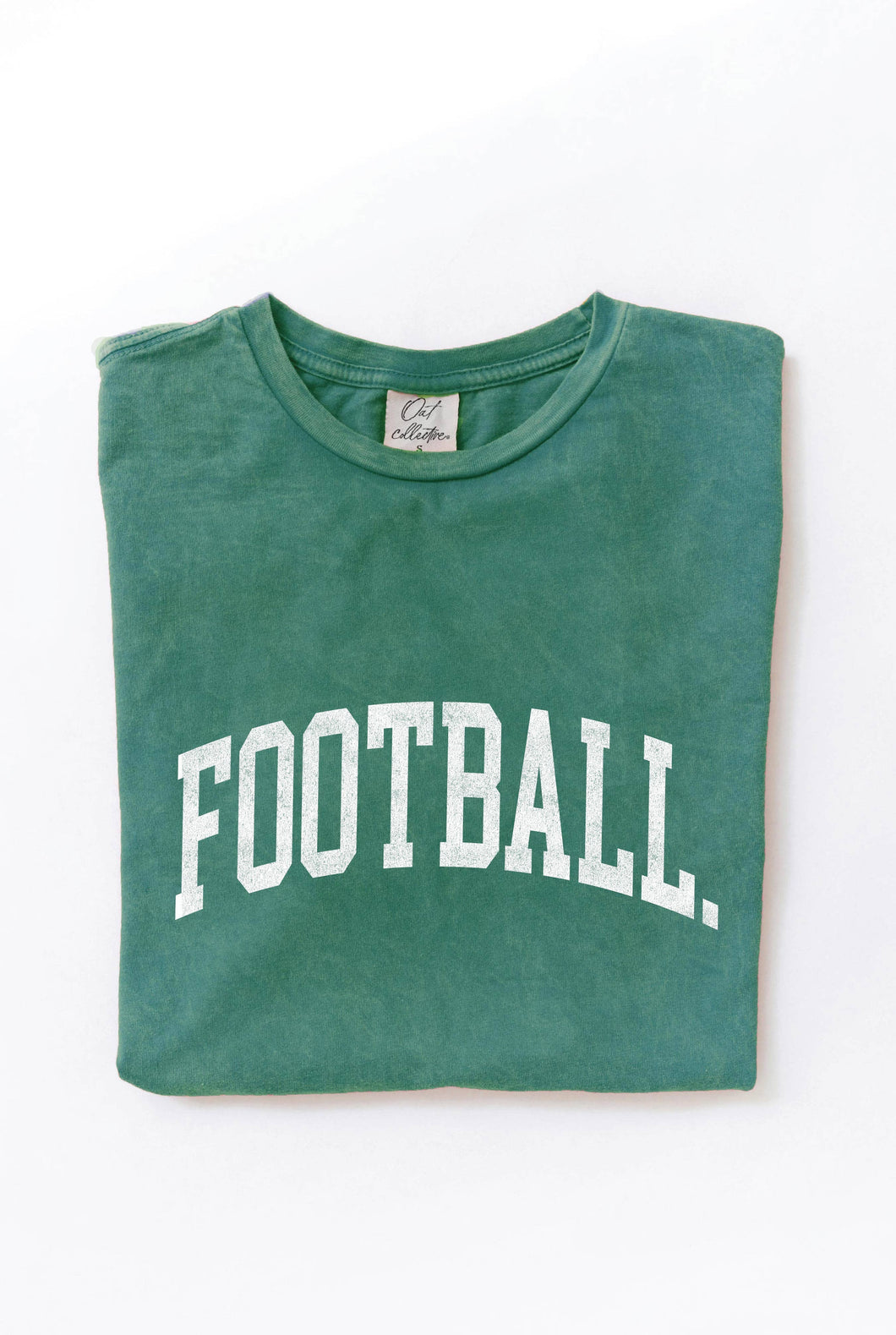 Vintage Jade Football Mineral Washed Graphic Top