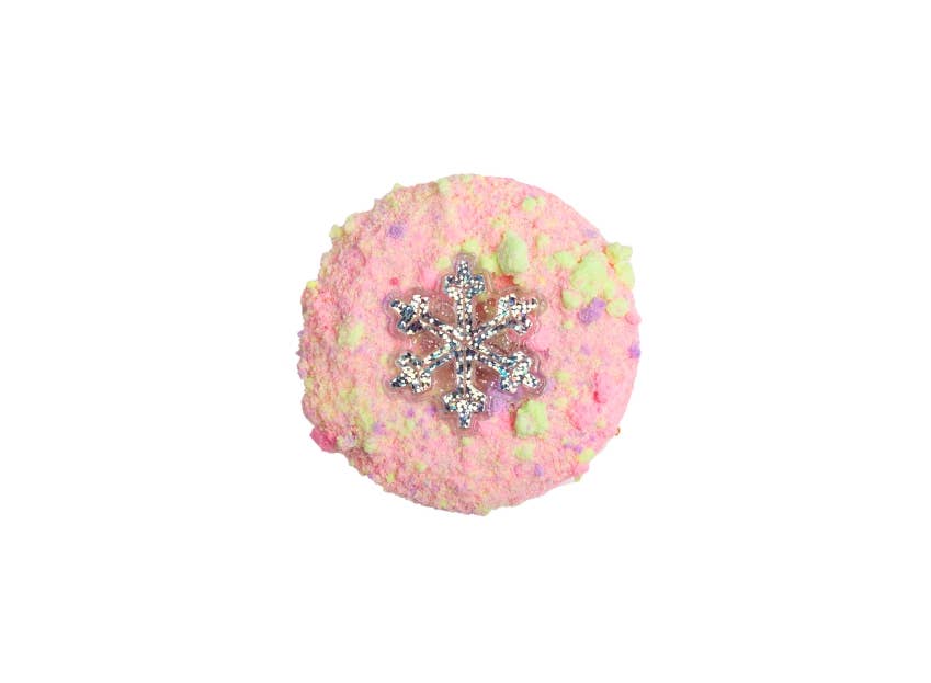 Snowflake Donut Bath Bomb