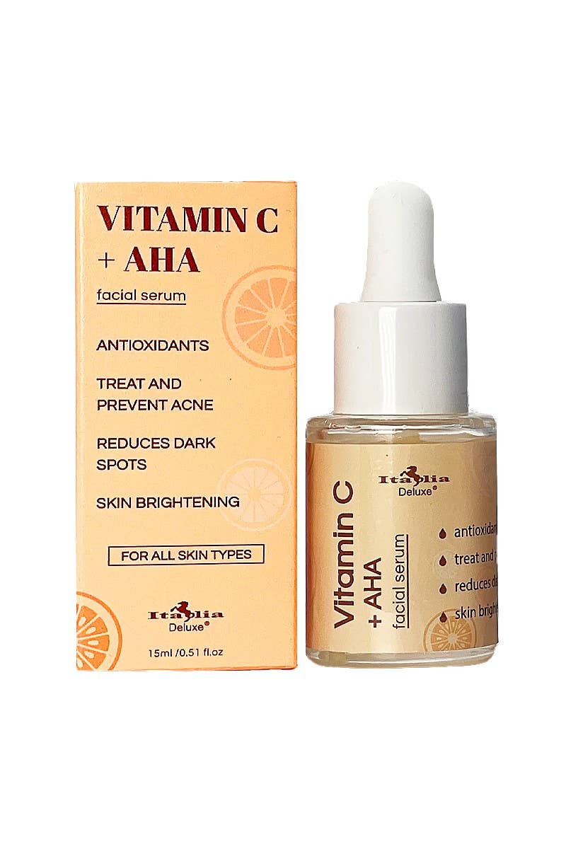 Italia Deluxe Vitamin C and AHA Facial Serum