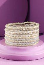 Purple 10 Piece Beaded Stackable Boho Bracelet