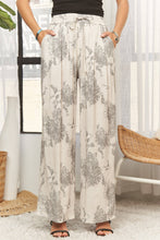 Lime Abstract Pattern Wide Leg  Pants