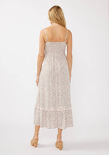 Natural Pink Spaghetti Strap Smocked Bust Button-Down Maxi Lovestitch Dress