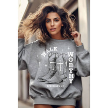 Mineral Grey Walk Worthy Graphic Sweatshirt