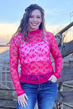 Pink Glenda The Good Lace Top