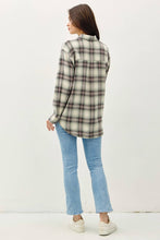 Jade Oversized Cotton Flannel Shirt