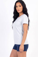 Oyster Grey Basic Short Sleeve T-shirt