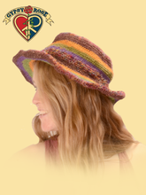 Struttin Stripes Hemp Cotton and Recycled Silk Trim Brim Hat