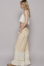 Natural Vintage washed double gauze wide POL Pants