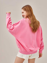 Pink Santa Face Rhinestone Comfy Crewneck Sweatshirt