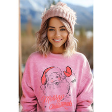 Mineral Taupe Merry Santa Graphic Sweatshirts