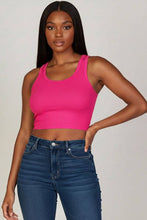 Fuchsia Ribbed Tank Top