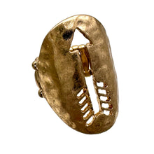 Silver Arrow Cutout Metal Stretch Ring: