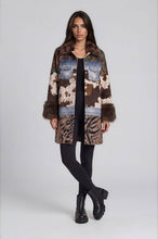 Mixed Media Faux Fur Statement Coat
