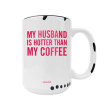 Husband Is Hotter Than My Coffee, Funny Valentine's Day Mug: Black