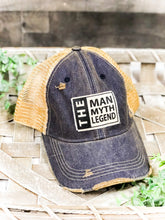 The Man The Myth The Legend Distressed Trucker Cap
