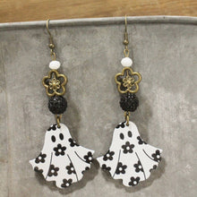 Ghosted Daisy Dangle Drop Earrings