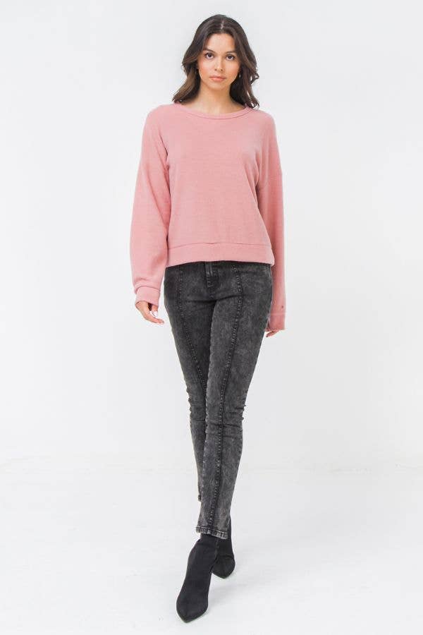 Mauve Knit Top