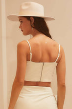 Ivory HOWDY Western Asymmetry Fringe With Stud Top