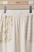 Ivory Multi Boho Patchwork Wide Leg Mello Pants