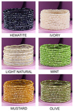 Red 10 Piece Beaded Stackable Boho Bracelet