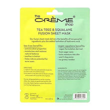 The Crème Shop Fusion Face Mask – Tea Tree & Squalane
