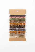 Multi Retro Bohemian Stackable Hair Tie Bracelet Set