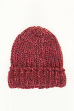Burgundy Slouchy Knit Beanie