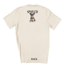 Natural Watson the Schnauzer Spoiled Glam Dog Rhinestone Graphic Tee