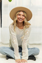 Ivory Lightweight Floral Sweater