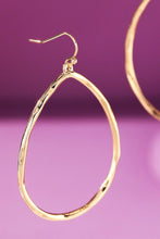 Hammered Teardrop Earrings: RH-SILVER / 2 / OS