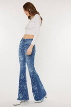 Medium High Rise Floral Flare Kancan Jeans