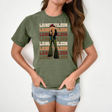 Black L Wilson Retro Country Music T Shirt
