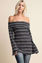 Black Off The Shoulder Top 10/9/23 7171