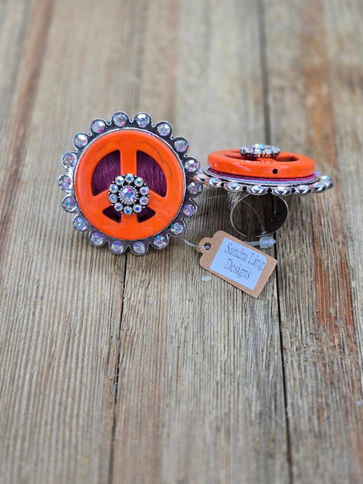 Orange Peace & Sparkle Ring Collection