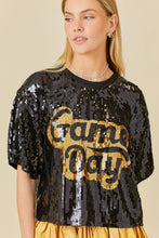 B/GOLD Game Day Sequin Top