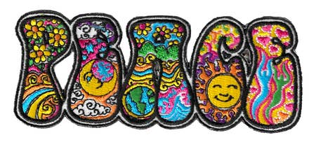 Peace Psychedelic Letters Patch